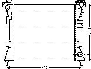 Ava Quality Cooling CR 2104 - Radiators, Motora dzesēšanas sistēma www.autospares.lv