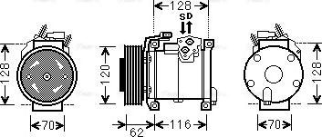 Ava Quality Cooling CRAK109 - Kompresors, Gaisa kond. sistēma www.autospares.lv