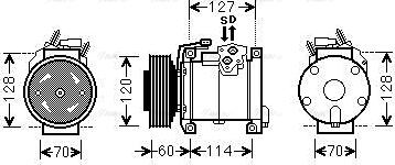 Ava Quality Cooling CRAK112 - Kompresors, Gaisa kond. sistēma www.autospares.lv