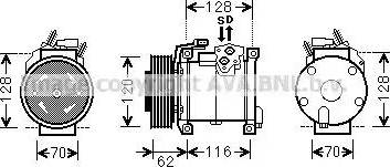 Ava Quality Cooling CR K109 - Kompresors, Gaisa kond. sistēma www.autospares.lv