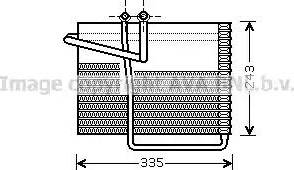 Ava Quality Cooling CR V042 - Iztvaikotājs, Gaisa kondicionēšanas sistēma www.autospares.lv