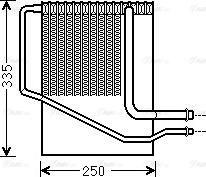 Ava Quality Cooling CRV126 - Iztvaikotājs, Gaisa kondicionēšanas sistēma www.autospares.lv