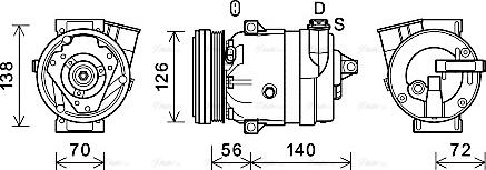 Ava Quality Cooling CTK066 - Kompresors, Gaisa kond. sistēma autospares.lv