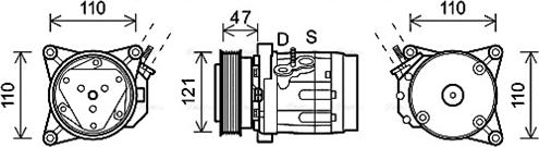 Ava Quality Cooling CTK036 - Kompresors, Gaisa kond. sistēma www.autospares.lv