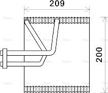 Ava Quality Cooling CTV045 - Iztvaikotājs, Gaisa kondicionēšanas sistēma www.autospares.lv