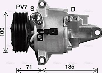 Ava Quality Cooling DAK019 - Kompresors, Gaisa kond. sistēma www.autospares.lv