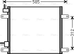 Ava Quality Cooling DF 5042 - Kondensators, Gaisa kond. sistēma www.autospares.lv