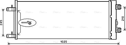 Ava Quality Cooling DF5071D - Kondensators, Gaisa kond. sistēma www.autospares.lv