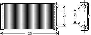 Ava Quality Cooling DF 6037 - Siltummainis, Salona apsilde www.autospares.lv