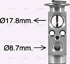 Ava Quality Cooling DF1095 - Izplešanās vārsts, Gaisa kond. sistēma www.autospares.lv