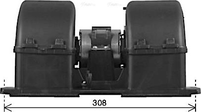 Ava Quality Cooling DF8099 - Salona ventilators www.autospares.lv