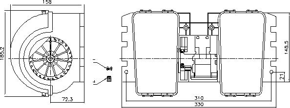 Ava Quality Cooling DF8107 - Salona ventilators www.autospares.lv