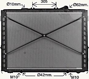 Ava Quality Cooling DF2096 - Radiators, Motora dzesēšanas sistēma www.autospares.lv