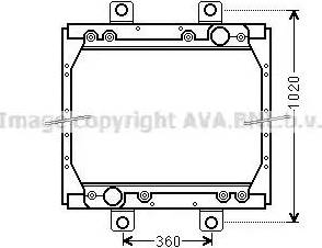 Ava Quality Cooling DF2044 - Radiators, Motora dzesēšanas sistēma www.autospares.lv