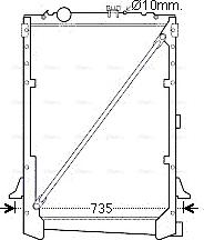 Ava Quality Cooling DF 2031 - Radiators, Motora dzesēšanas sistēma www.autospares.lv