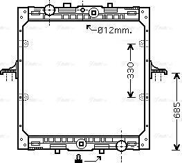 Ava Quality Cooling DF 2029 - Radiators, Motora dzesēšanas sistēma www.autospares.lv