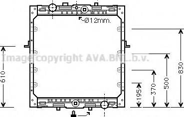 Ava Quality Cooling DFA2010 - Radiators, Motora dzesēšanas sistēma www.autospares.lv