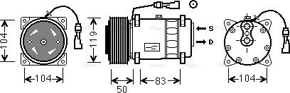 Ava Quality Cooling DFK057 - Kompresors, Gaisa kond. sistēma www.autospares.lv