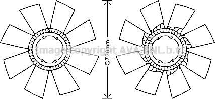 Ava Quality Cooling DFC061 - Ventilatora darba rats, Motora dzesēšanas sistēma www.autospares.lv