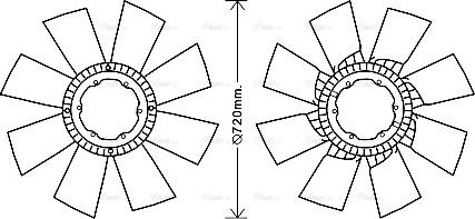 Ava Quality Cooling DFB061 - Ventilators, Motora dzesēšanas sistēma www.autospares.lv