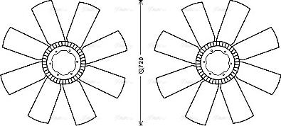 Ava Quality Cooling DFB063 - Ventilators, Motora dzesēšanas sistēma www.autospares.lv