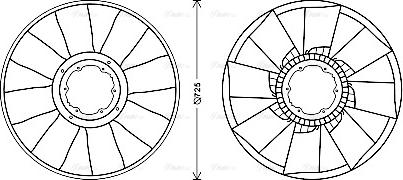 Ava Quality Cooling DFB062 - Ventilators, Motora dzesēšanas sistēma www.autospares.lv