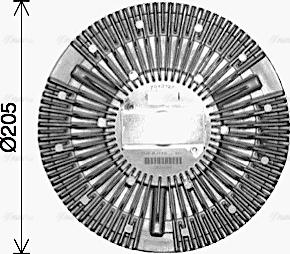 Ava Quality Cooling DFC094 - Sajūgs, Radiatora ventilators www.autospares.lv