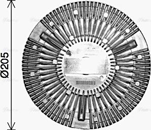 Ava Quality Cooling DFC091 - Sajūgs, Radiatora ventilators www.autospares.lv