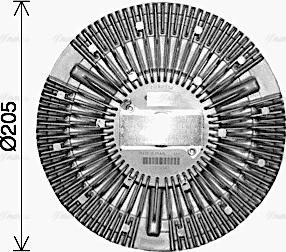 Ava Quality Cooling DFC092 - Sajūgs, Radiatora ventilators www.autospares.lv