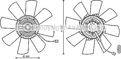 Ava Quality Cooling DFC049 - Ventilators, Motora dzesēšanas sistēma www.autospares.lv