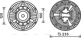 Ava Quality Cooling DFC065 - Sajūgs, Radiatora ventilators www.autospares.lv