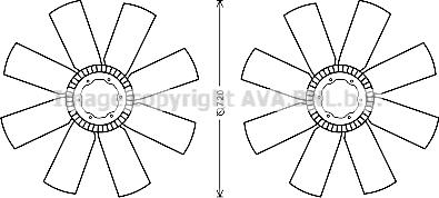 Ava Quality Cooling DFC063 - Ventilatora darba rats, Motora dzesēšanas sistēma www.autospares.lv