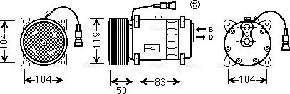 Ava Quality Cooling DF K038 - Kompresors, Gaisa kond. sistēma www.autospares.lv