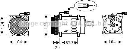 Ava Quality Cooling DFK025 - Kompresors, Gaisa kond. sistēma www.autospares.lv