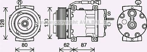 Ava Quality Cooling DFK073 - Kompresors, Gaisa kond. sistēma www.autospares.lv