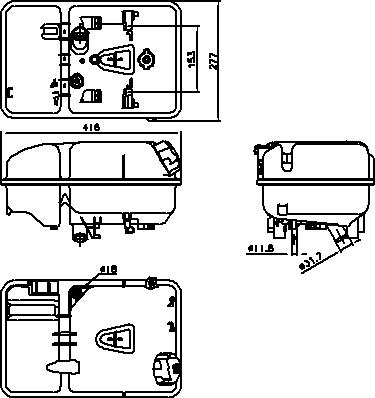 Ava Quality Cooling DFT106 - Kompensācijas tvertne, Dzesēšanas šķidrums www.autospares.lv