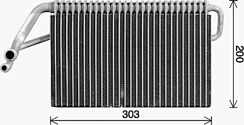 Ava Quality Cooling DFV089 - Iztvaikotājs, Gaisa kondicionēšanas sistēma www.autospares.lv