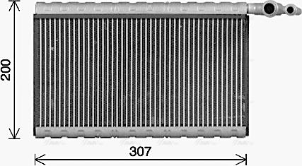 Ava Quality Cooling DFV102 - Iztvaikotājs, Gaisa kondicionēšanas sistēma www.autospares.lv