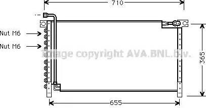 Ava Quality Cooling DN 5161 - Kondensators, Gaisa kond. sistēma www.autospares.lv