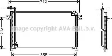 Ava Quality Cooling DN 5184 - Kondensators, Gaisa kond. sistēma www.autospares.lv