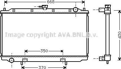 Ava Quality Cooling DN 2181 - Radiators, Motora dzesēšanas sistēma www.autospares.lv