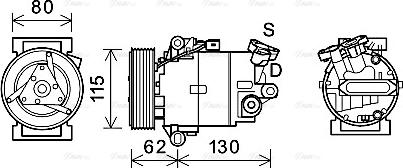 Ava Quality Cooling DNAK390 - Kompresors, Gaisa kond. sistēma www.autospares.lv