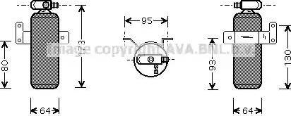 Ava Quality Cooling DN D095 - Sausinātājs, Kondicionieris www.autospares.lv