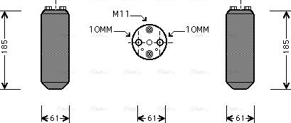 Ava Quality Cooling DN D187 - Sausinātājs, Kondicionieris www.autospares.lv