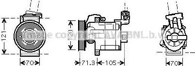 Ava Quality Cooling DN K306 - Kompresors, Gaisa kond. sistēma autospares.lv