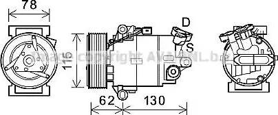 Ava Quality Cooling DNK386 - Kompresors, Gaisa kond. sistēma www.autospares.lv