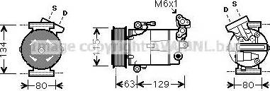 Ava Quality Cooling DN K334 - Kompresors, Gaisa kond. sistēma www.autospares.lv