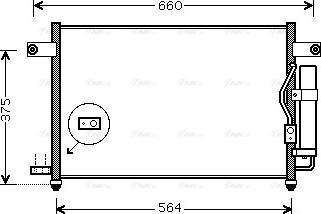 Ava Quality Cooling DW5049D - Kondensators, Gaisa kond. sistēma www.autospares.lv