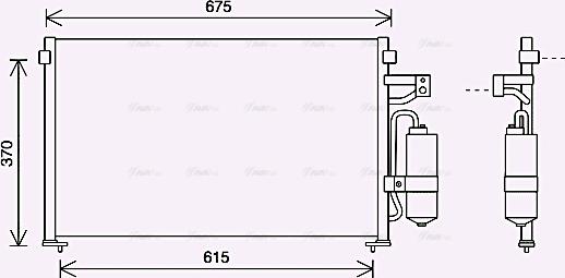 Ava Quality Cooling DW5063D - Kondensators, Gaisa kond. sistēma www.autospares.lv