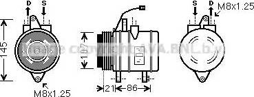 Ava Quality Cooling DW K079 - Kompresors, Gaisa kond. sistēma www.autospares.lv